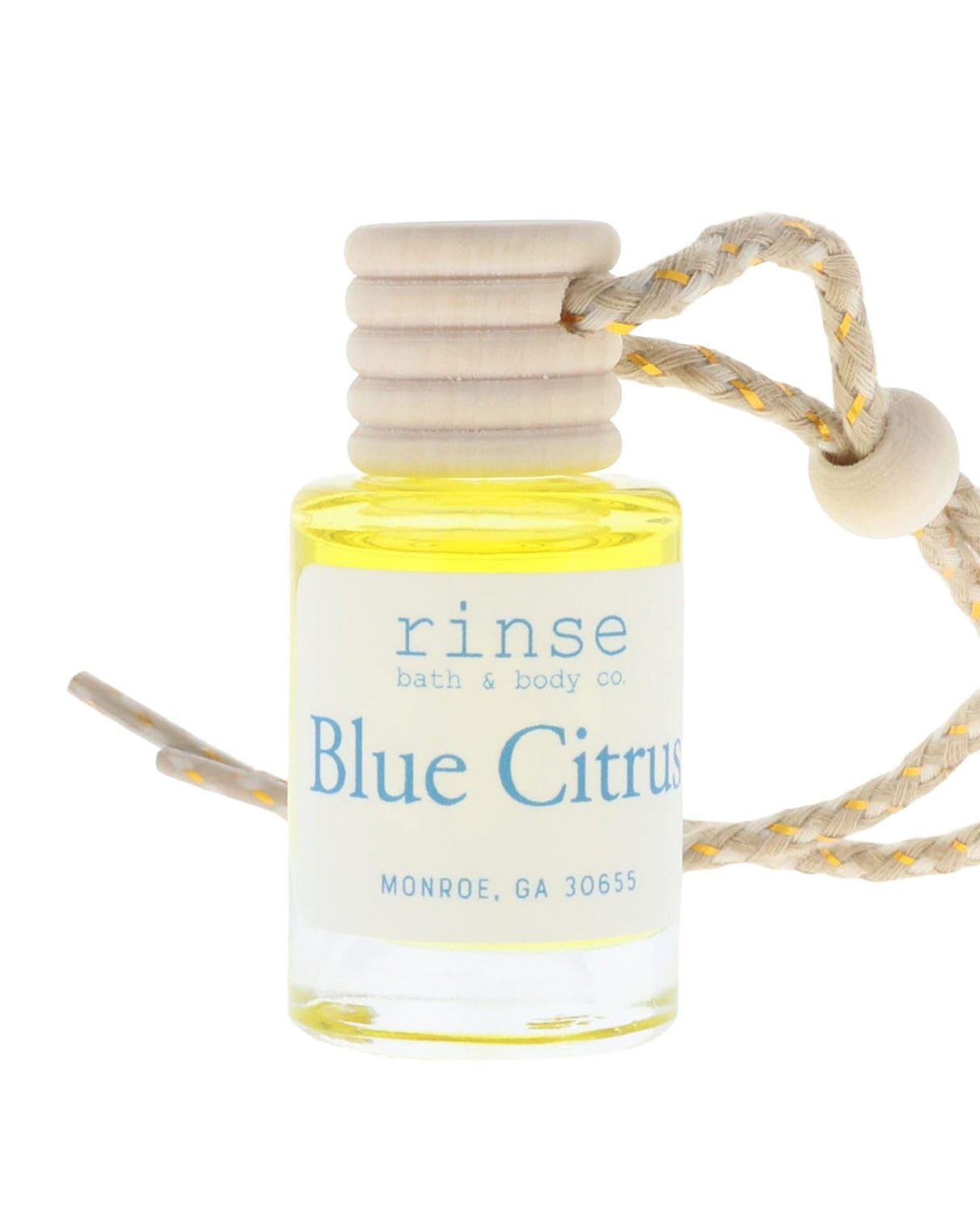 natural car air freshener in Blue Citrus by Rinse Bath & Body