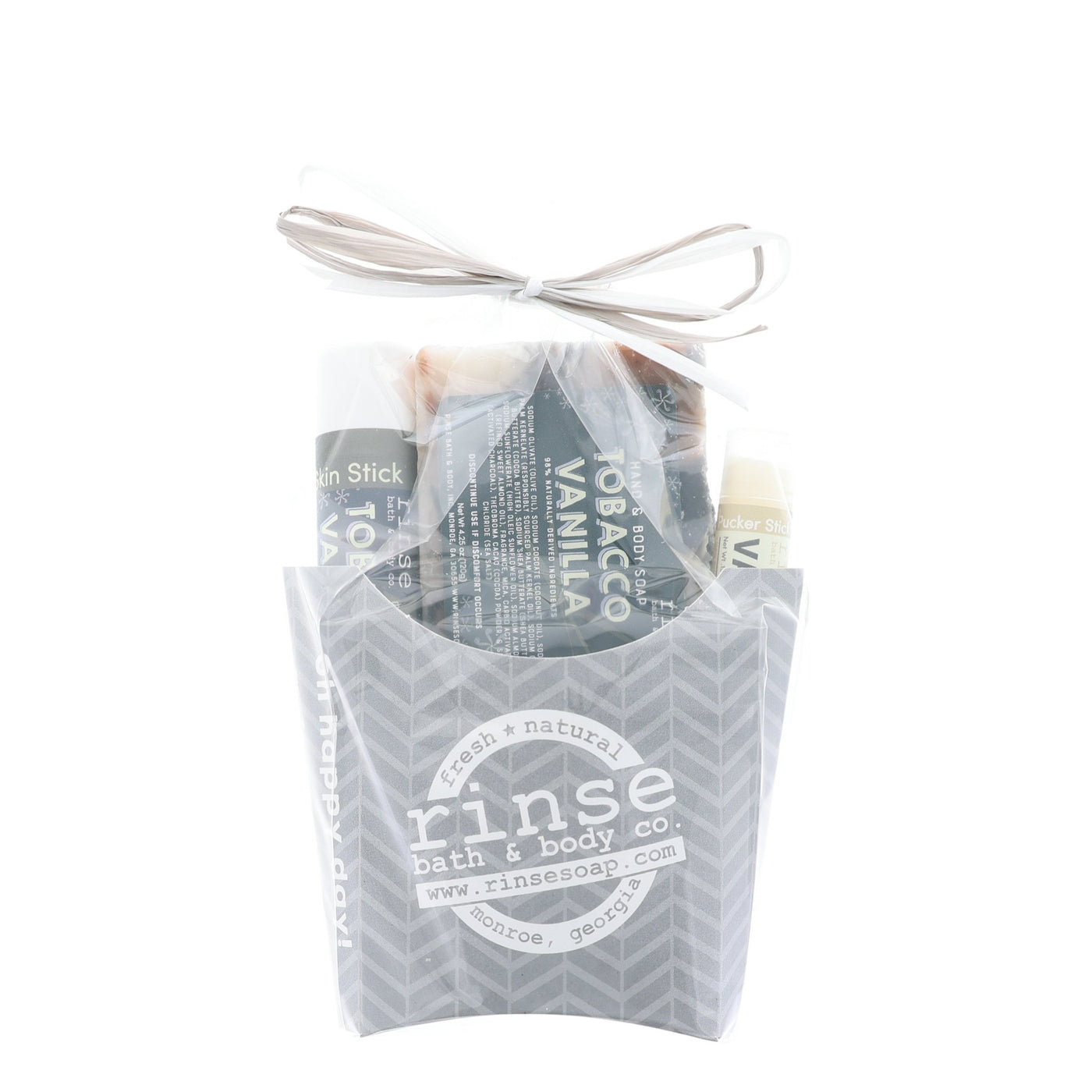 Handmade Flannel natural bath and body gift set - naturally derived