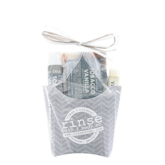 Handmade Flannel natural bath and body gift set - naturally derived