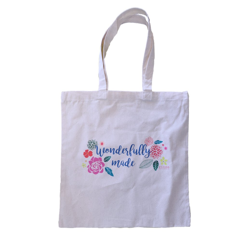 Wonderfully Made Canvas Tote by Rinse Bath & Body