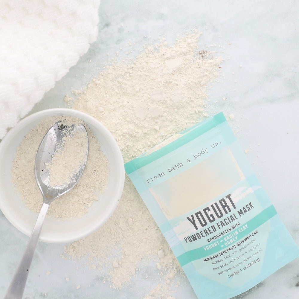 Natural natural face mask | Yogurt | Rinse Bath & Body Co. - detail view