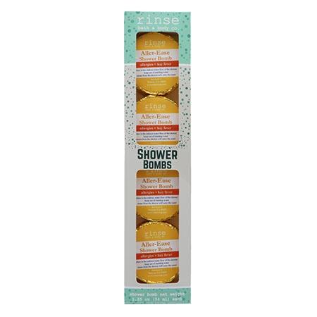 Natural aromatherapy shower steamer | 4 Pack Aller Ease | Rinse Bath & Body Co. - alternate angle