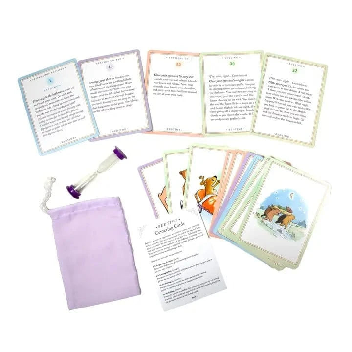 Bedtime Centering Cards from Rinse - family-made since 2003 - alternate angle