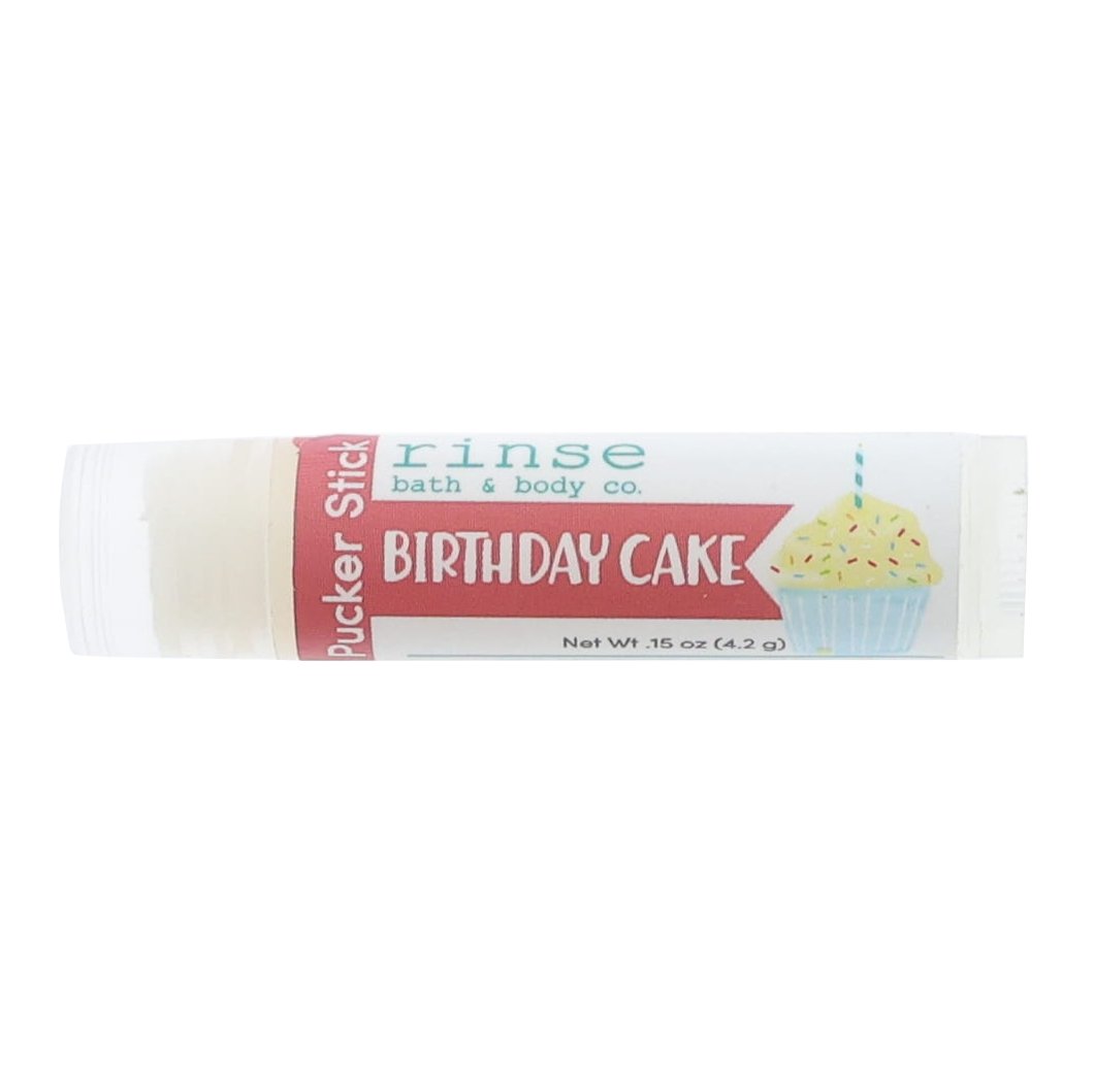 Handmade Birthday Cake natural lip balm - naturally derived
