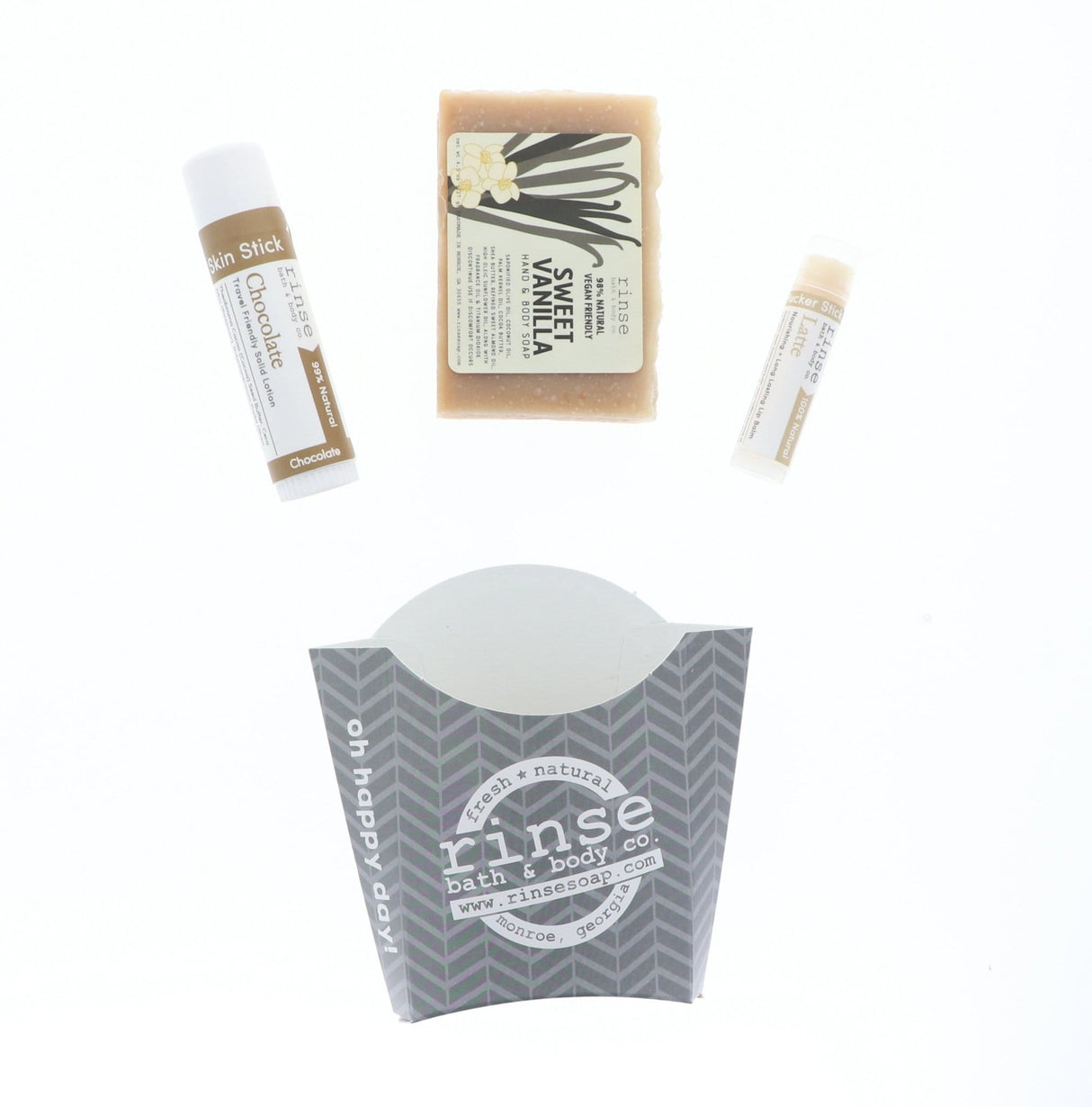 Handmade Build Your Own natural bath and body gift set - naturally derived - alternate angle