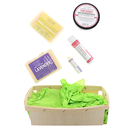 Nourish natural bath and body gift set from Rinse - ready to gift - alternate angle