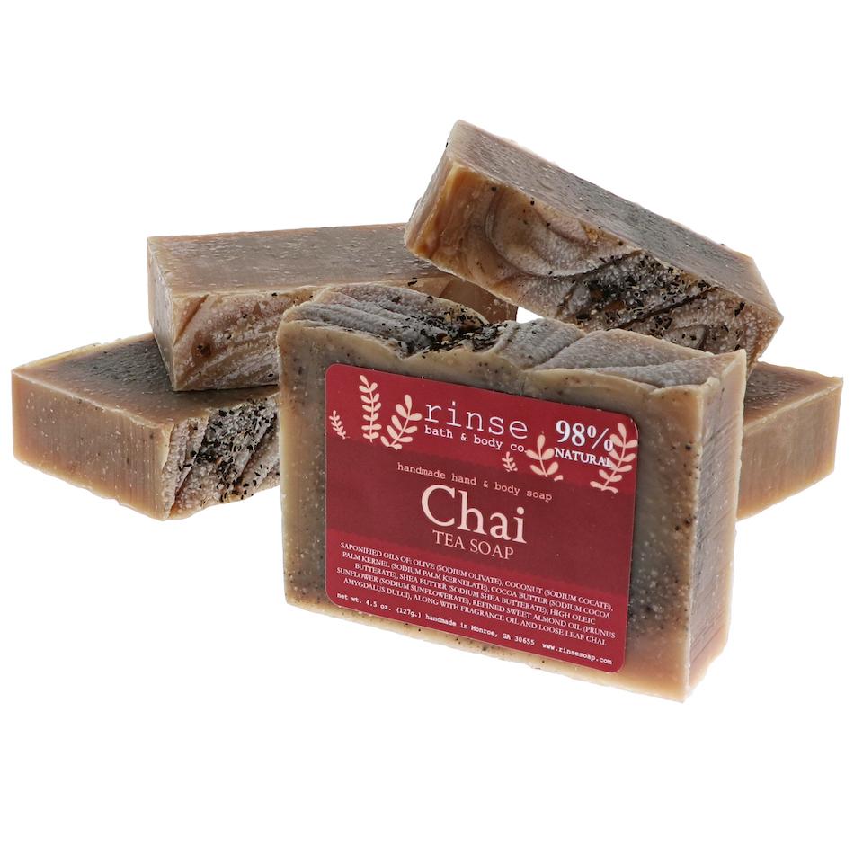 Chai Tea handmade natural bar soap from Rinse - paraben-free since 2003
