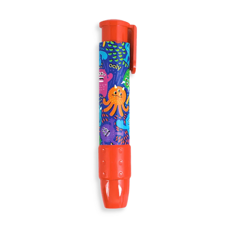 Rinse ClickIt Monster Erasers - handmade natural product - back label