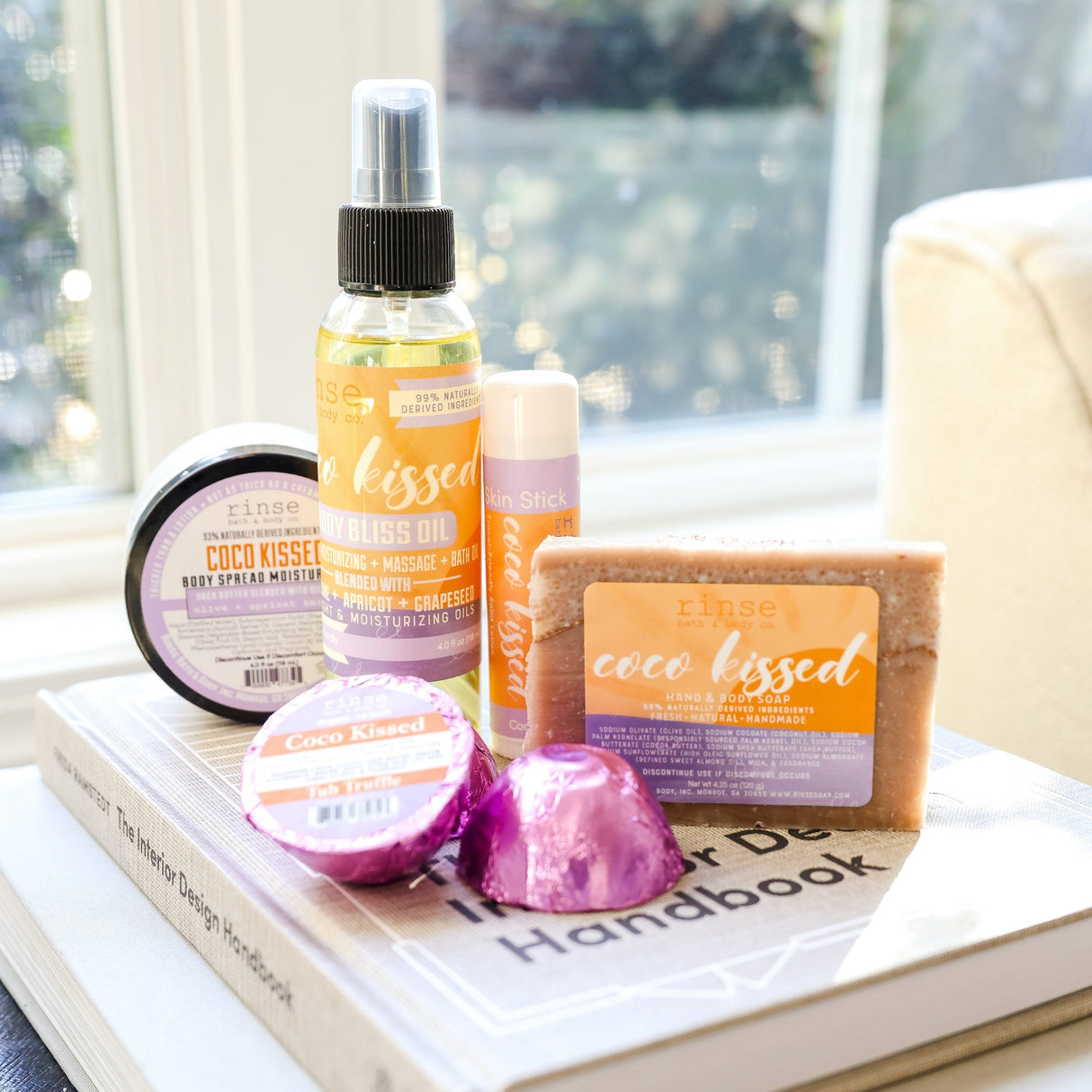 Handmade Coco Kiss handmade natural bar soap - naturally derived - lifestyle shot