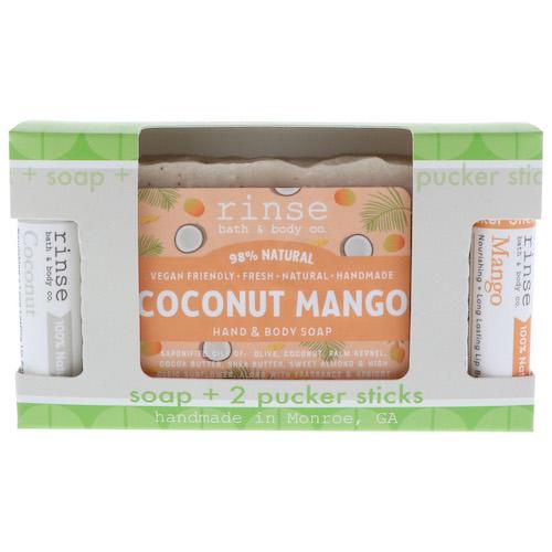 Coconut Mango Soap + Pucker Stick Box - Rinse Bath & Body