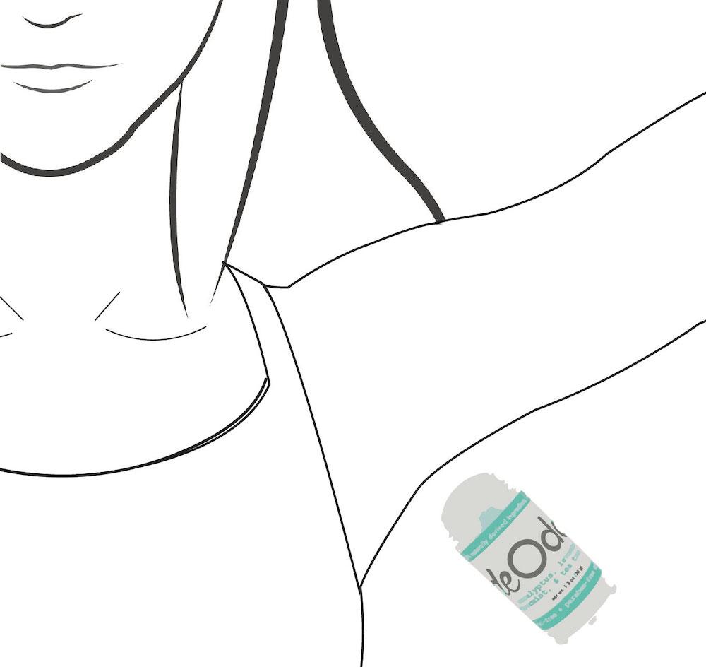 Natural aluminum-free natural deodorant | Original | Rinse Bath & Body Co. - alternate angle