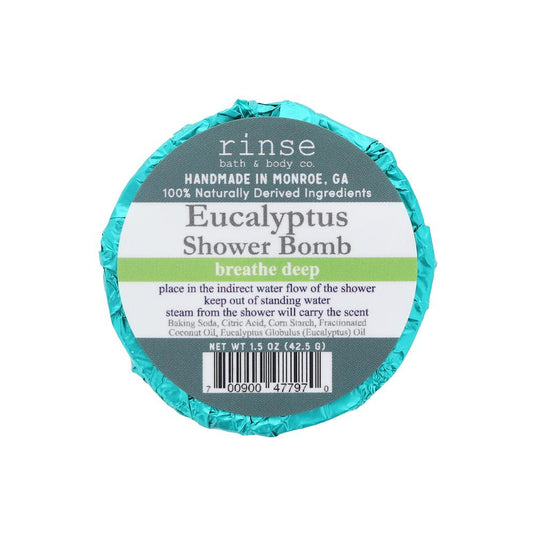 Eucalyptus aromatherapy shower steamer from Rinse - essential oil powered