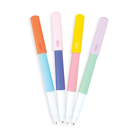 Fab Fountain Pens - set of 4 from Rinse - family-made since 2003 - alternate angle