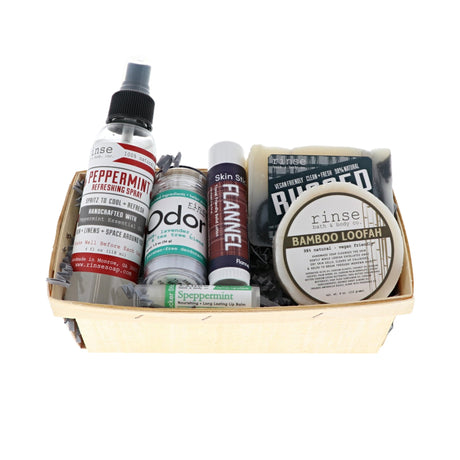 Fresh Scents for Him Gift Basket from Rinse - ready to gift