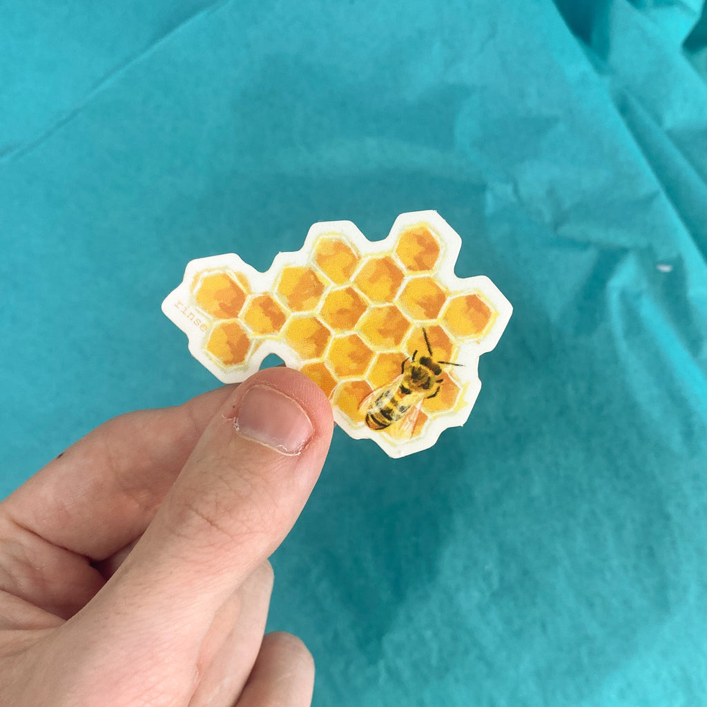 Honeycomb Sticker - Rinse Bath & Body