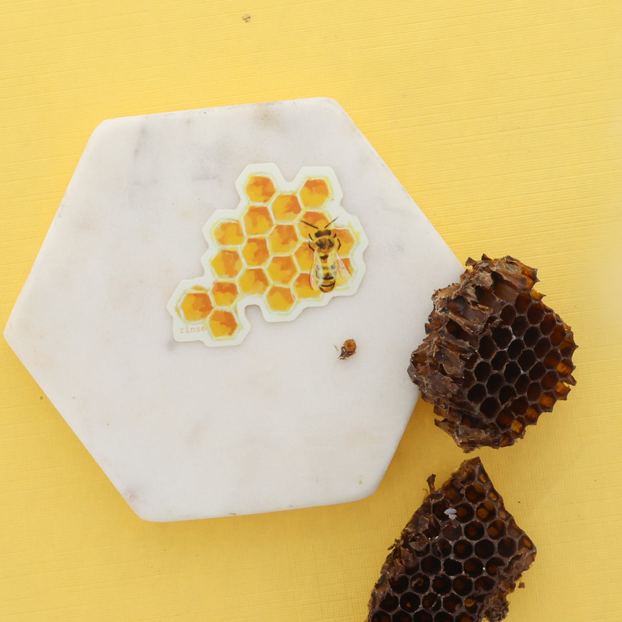 Honeycomb Sticker from Rinse - family-made since 2003 - lifestyle shot