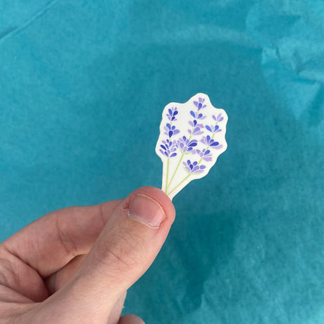 Rinse Lavender Sticker - handmade natural product - alternate angle