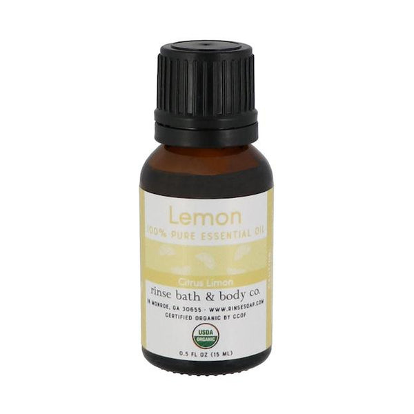 Lemon Essential Oil - Certified Organic - Rinse Bath & Body