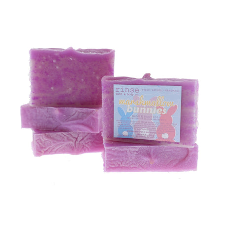 Natural handmade natural bar soap | Marshmallow Bunnies Soap | Rinse Bath & Body Co.