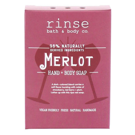 Natural handmade natural bar soap | Merlot | Rinse Bath & Body Co. - detail view