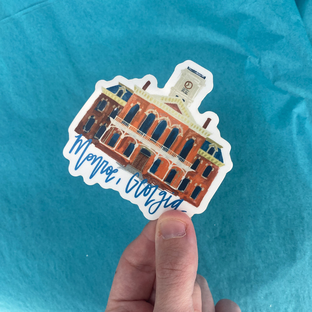 Monroe Courthouse Sticker - Rinse Bath & Body