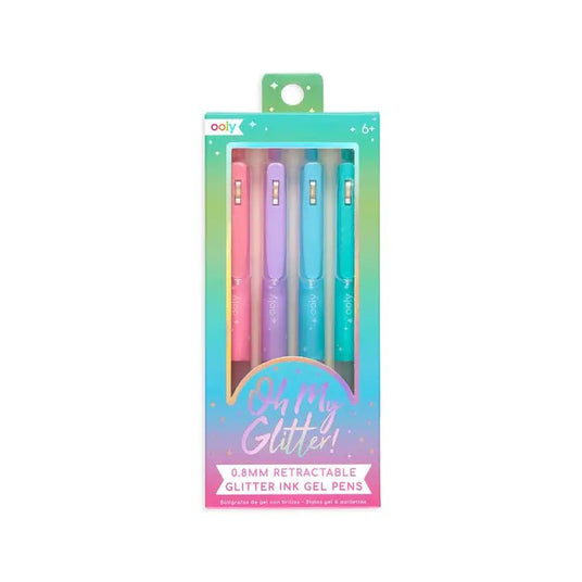 Handmade Oh My Glitter! Gel Pens - Set of 4 - naturally derived