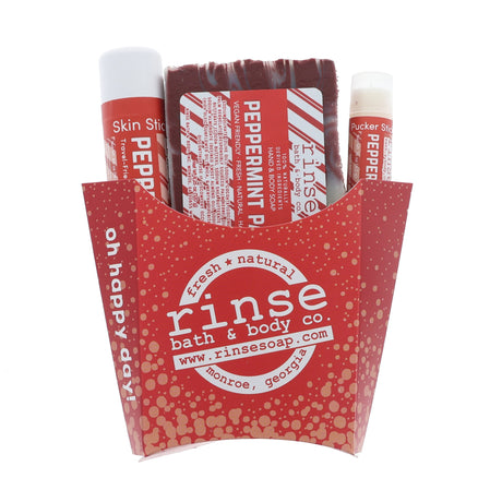 natural bath and body gift set in Peppermint by Rinse Bath & Body