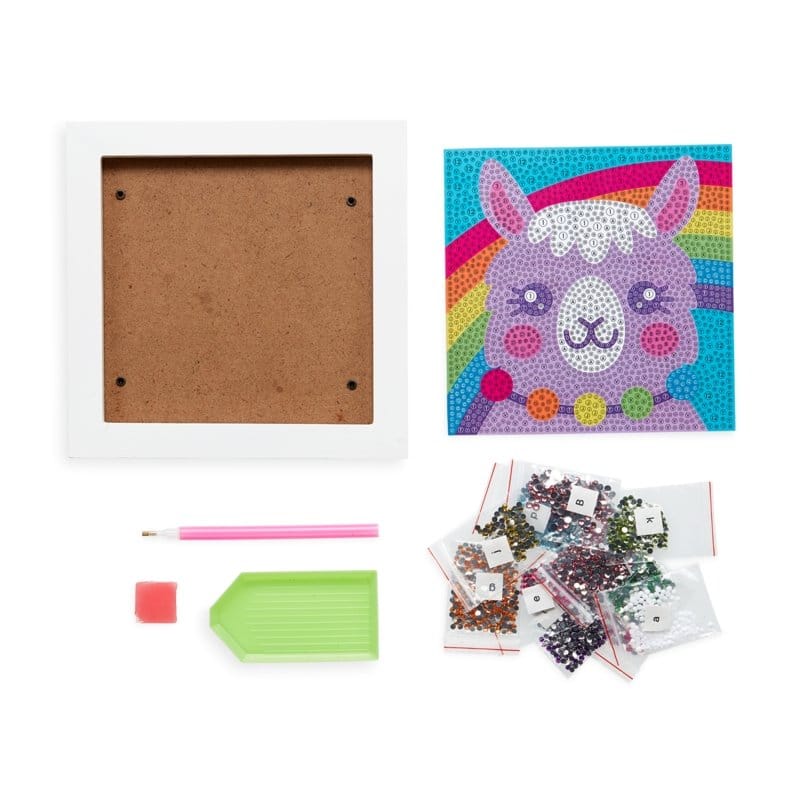 Razzle Dazzle Diy Gem Art Kit - Lovely Llama from Rinse - family-made since 2003 - detail view