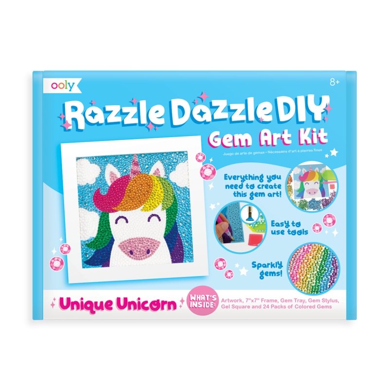 Razzle Dazzle Diy Gem Art Kit - Unique Unicorns - Rinse Bath & Body