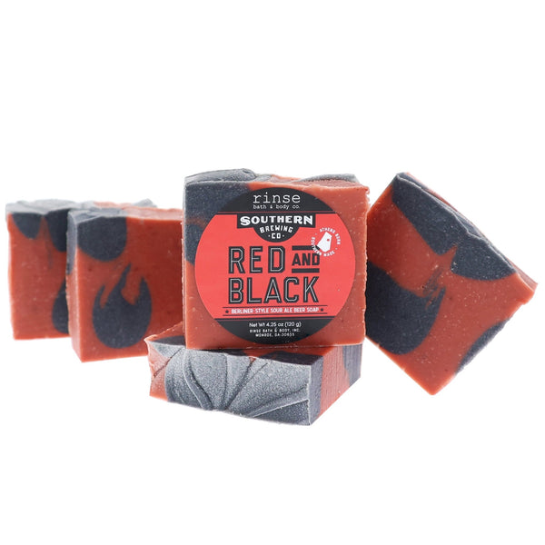 Red & Black Beer Soap - Rinse Bath & Body