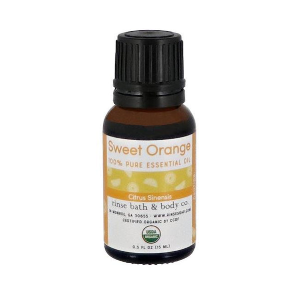 Sweet Orange Essential Oil - Certified Organic - Rinse Bath & Body