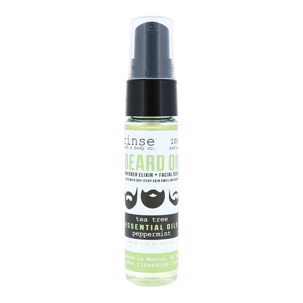 Tea Tree Mint Beard Oil (skin & whisker elixir) - Rinse Bath & Body