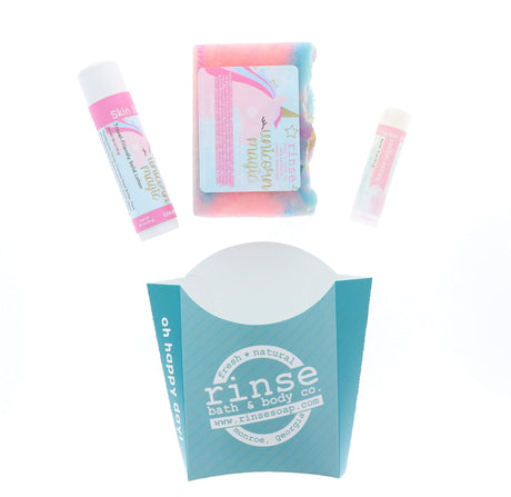 Natural natural bath and body gift set | Unicorn | Rinse Bath & Body Co. - alternate angle