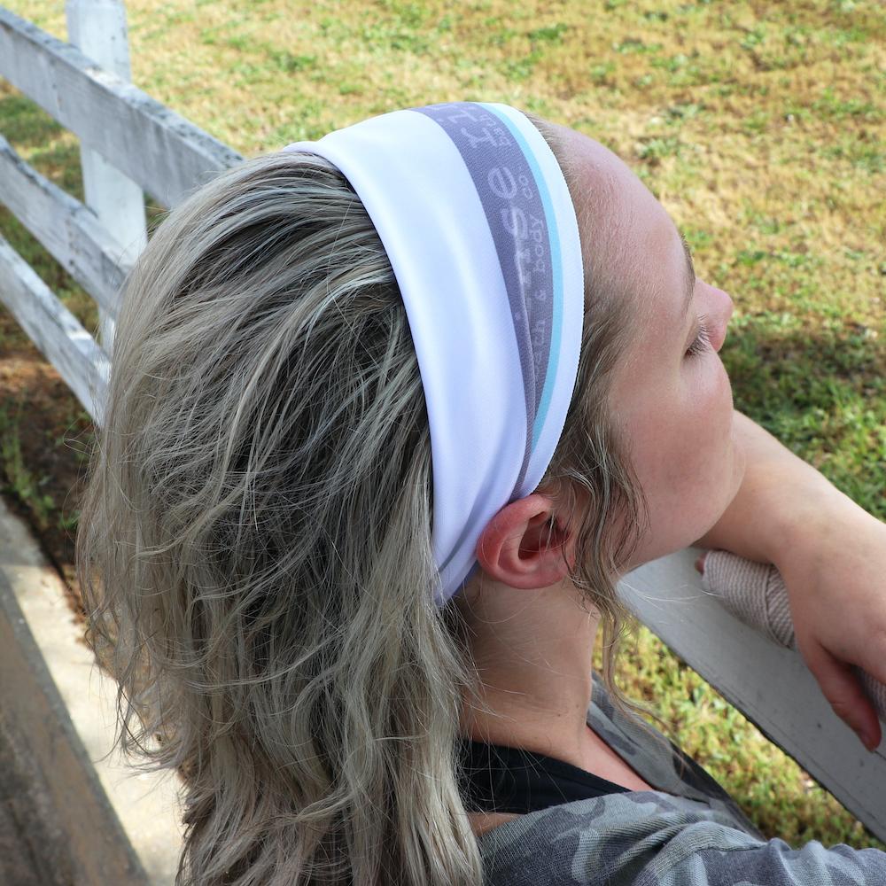 White Stripe Rinse Bondi Band - Hair Accessories - alternate angle