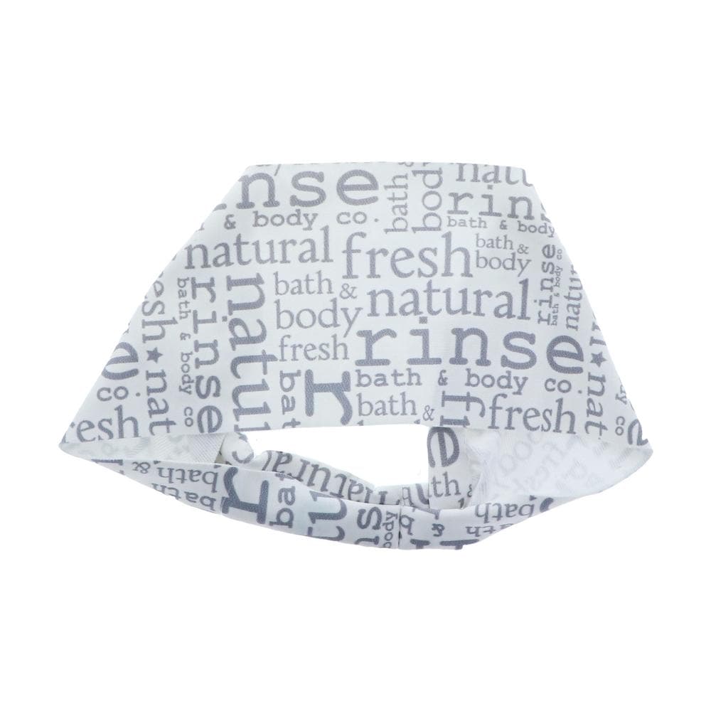 White Text Rinse Bondi Band - Hair Accessories