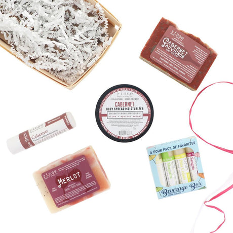 Natural Bath & Body Collection natural bath and body gift set from Rinse - ready to gift - alternate angle