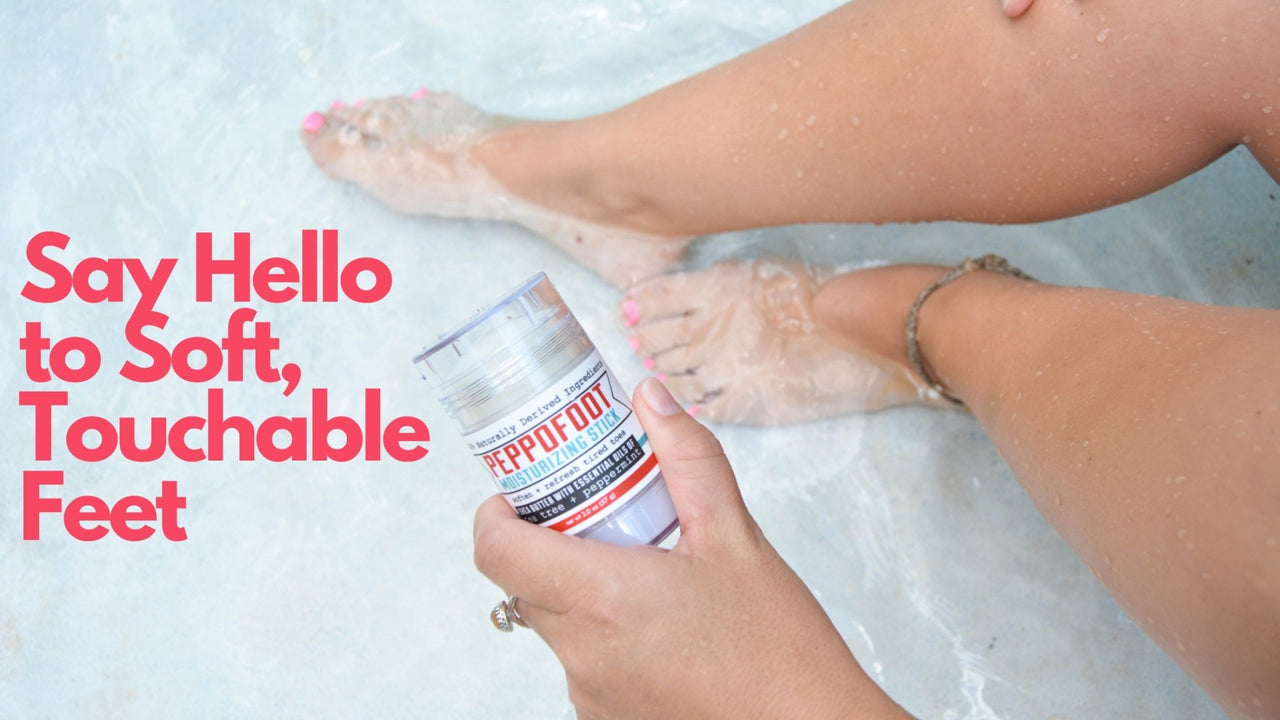 Say Goodbye to Rough Dry Feet for Good with Peppofoot stick! - Rinse Bath & Body