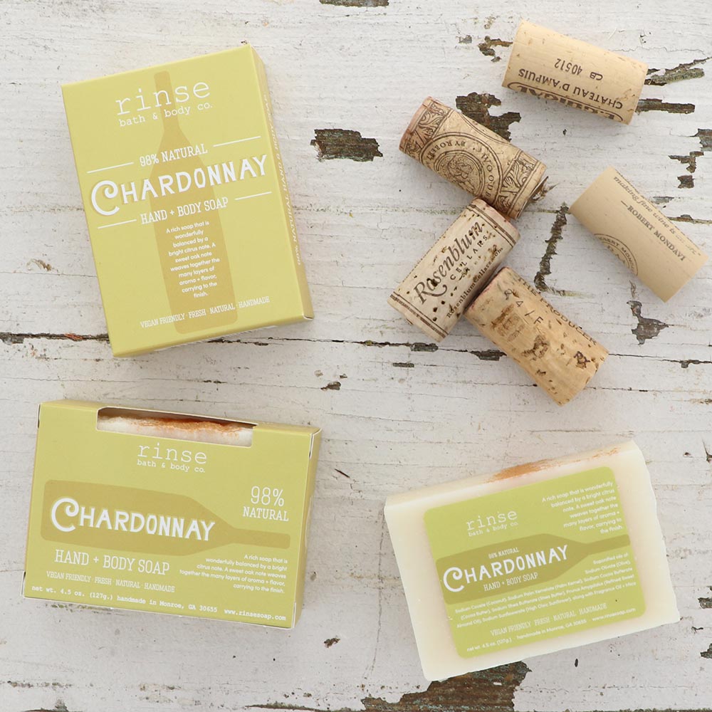 Mini Chardonnay Soap Bar — lifestyle