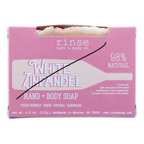 handmade natural bar soap in White Zinfandel by Rinse Bath & Body