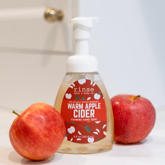 Warm Apple Cider Foaming Hand Soap detail — Rinse Bath & Body Co.