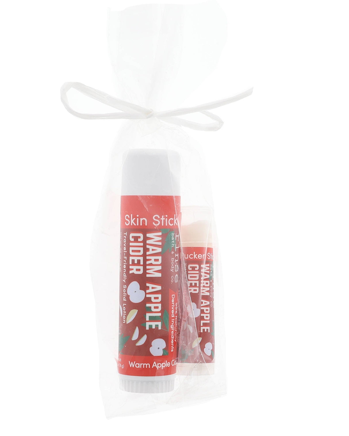 Warm Apple Cider Gift Set | Solid Lotion + Lip Balm | Holiday Gift | Rinse