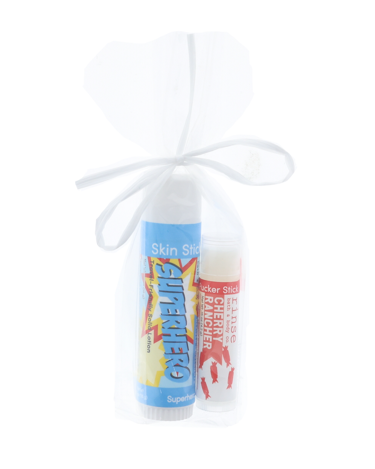 Superhero Gift Set | Solid Lotion + Lip Balm | Kids Gift-Ready | Rinse