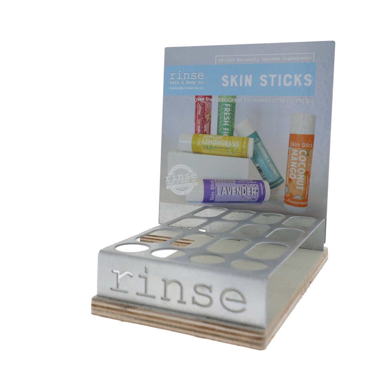 Skin Stick Solid Lotion Display - 4 Scents