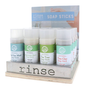 Travel Soap Stick Display | Filled | 24 Units + Testers