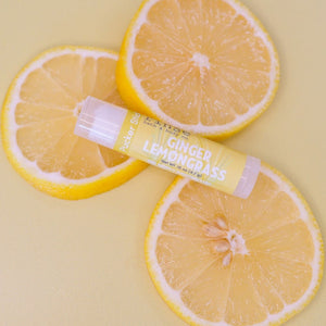 Rinse Ginger Lemongrass natural lip balm - long-lasting moisture - alternate angle