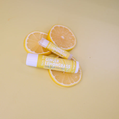 natural bath and body gift set in Ginger Lemongrass by Rinse Bath & Body - alternate angle