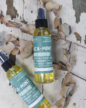 Natural natural body oil | Euca Mint | Rinse Bath & Body Co. - lifestyle shot