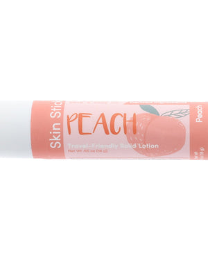 Peach solid lotion stick — ripe Georgia peach in a twist-up bar of concentrated moisture. Rinse Bath & Body Co.