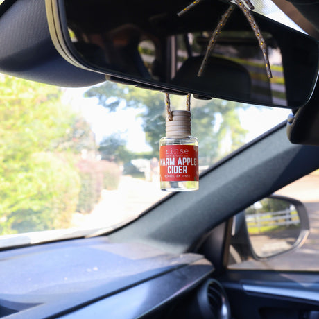 Warm Apple Cider Car Diffuser in use — Rinse Bath & Body Co.