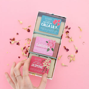 Flower Box Soap Gift Set | 3 Floral Scents | Mother's Day Gift | Rinse